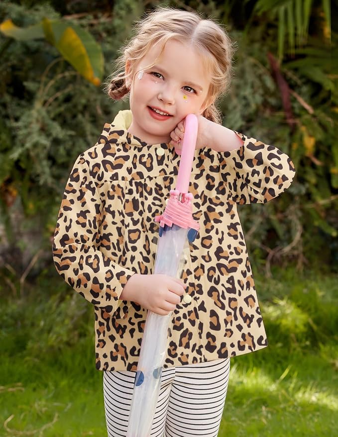 Arshiner Toddler Girls Waterproof Hooded Coat Jacket Outwear Raincoat - Image 2