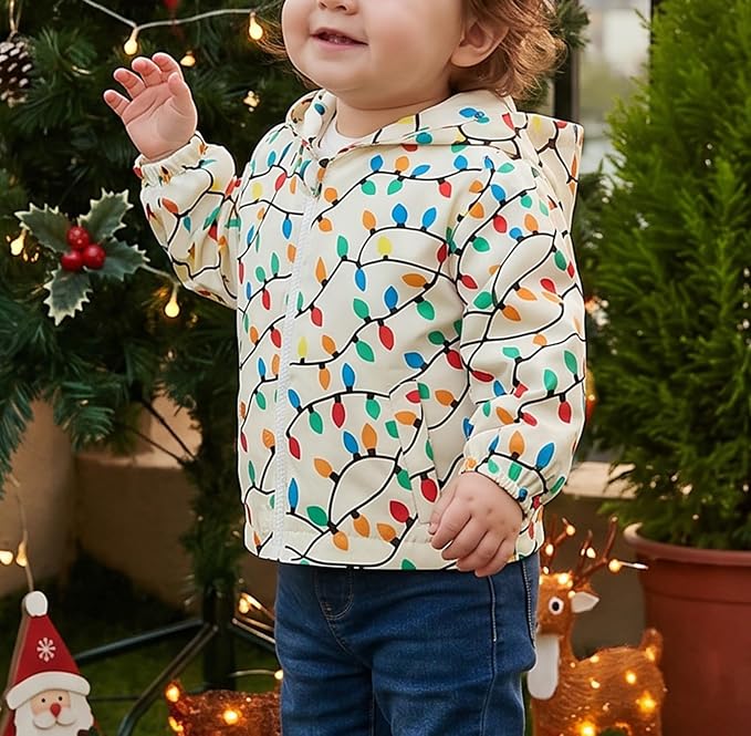 Toddler Baby Girl Windbreaker Jacket Zip Up Hoodie Long Sleeve Sweatshirt - Image 3