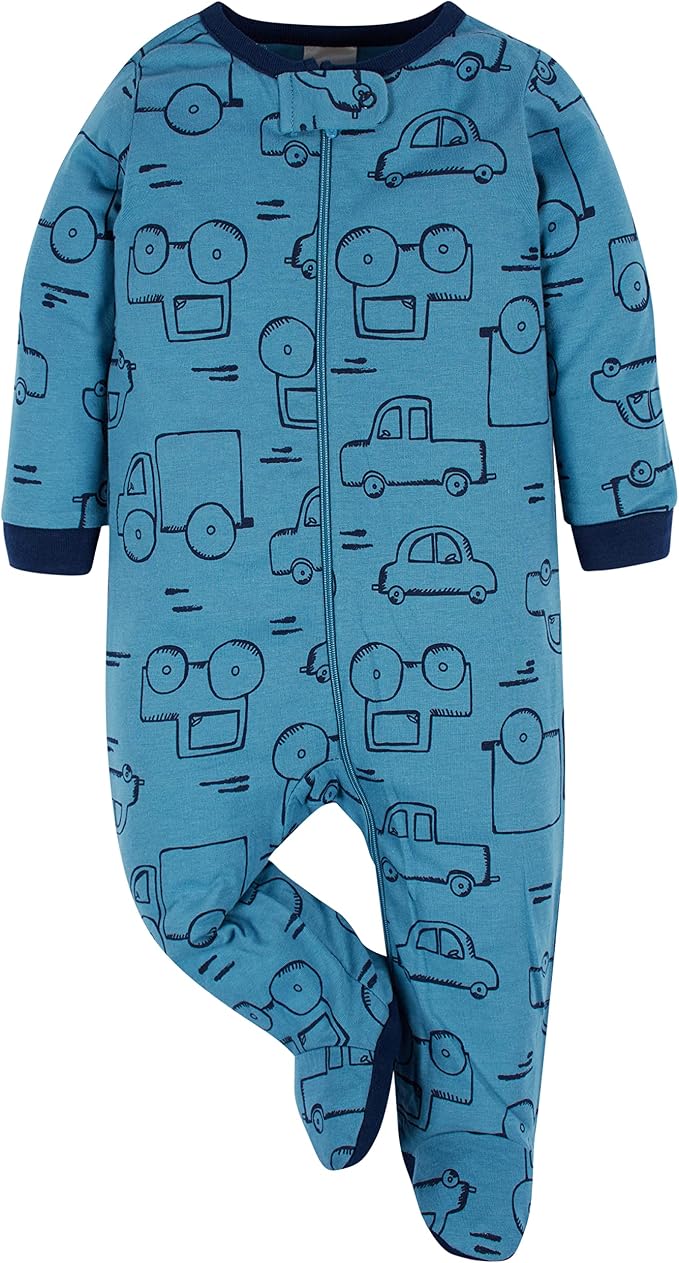 Onesies Brand Baby Boys' 4-pack Sleep 'N Play Footies - Image 4