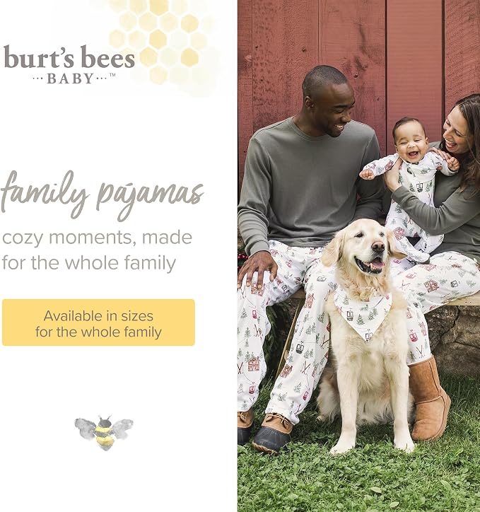 Burt's Bees Baby Matching Family Jammies, Organic Cotton, Holiday Pajamas - Image 4