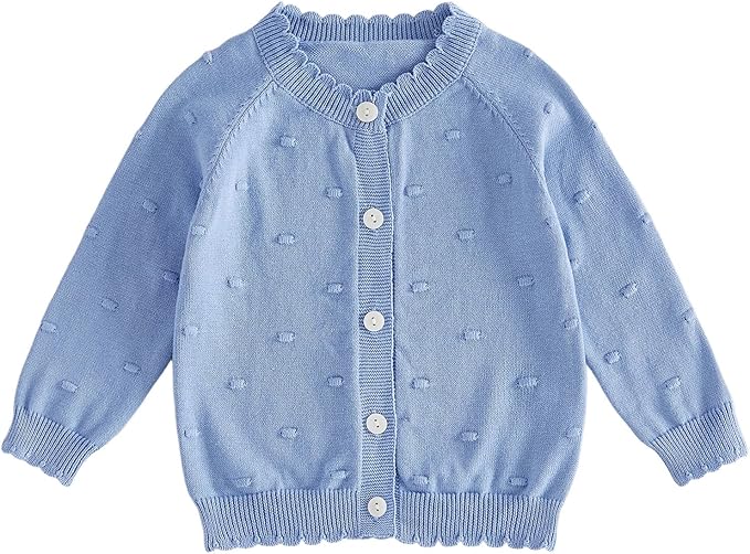 BULINGNA Toddler Baby Girl Cardigan Sweater Long Sleeve Button Down Knit by BULINGNA