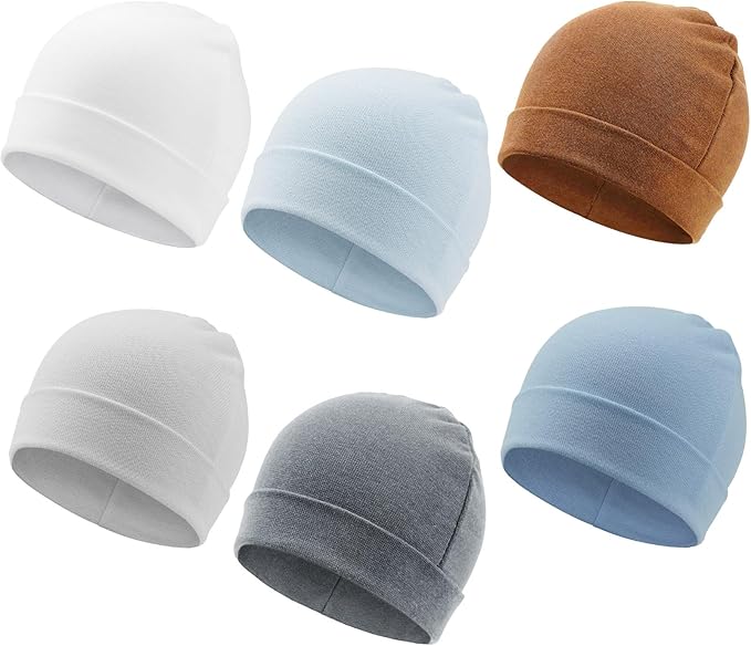 DRESHOW BQUBO 6 Pack Baby Beanie Hats by DRESHOW