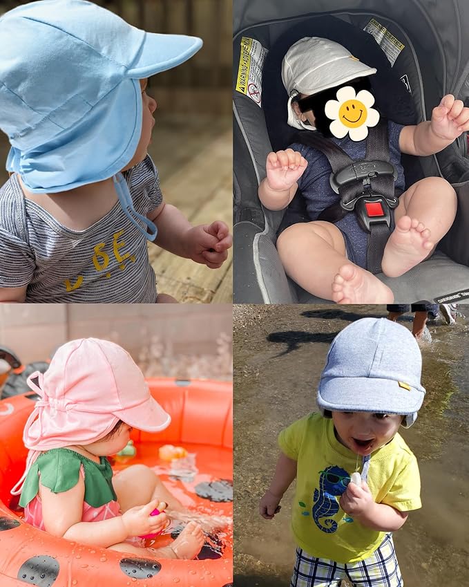 FURTALK Baby Sun Hat UPF 50+ UV Ray Sun Protection Cotton Toddler Hats - Image 5