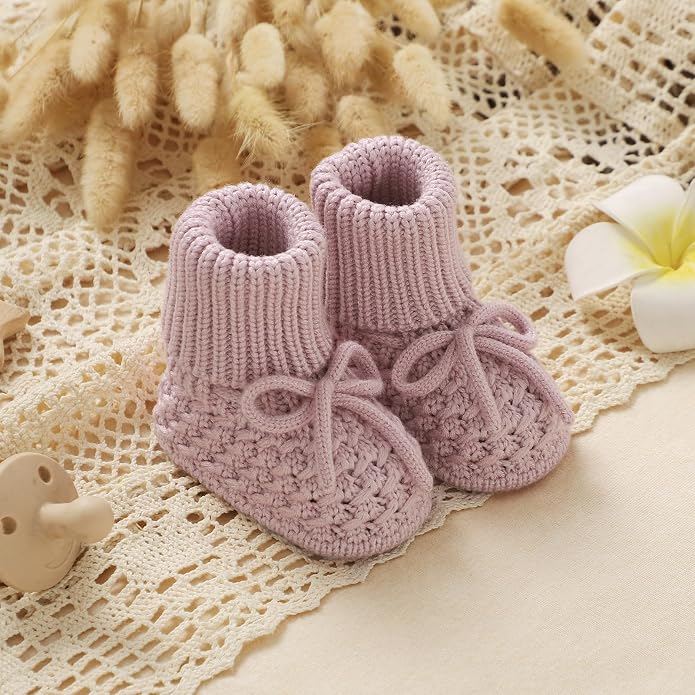 Newborn Shoes Knitted Baby Booties Infant Boys Girls First Walkers | Handmade - Image 5