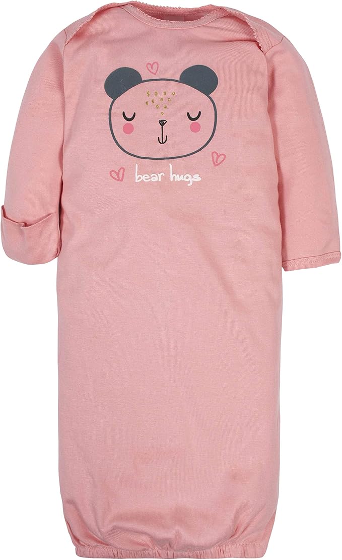 Gerber Baby Girls' 4-pack Sleeper Gown - Image 2