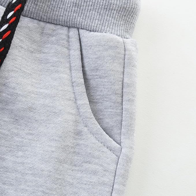 3 Pack Boy's and Girl's Fleece Pull on Jogger Sweatpant with Pockets and Drawstring 2-13 Years