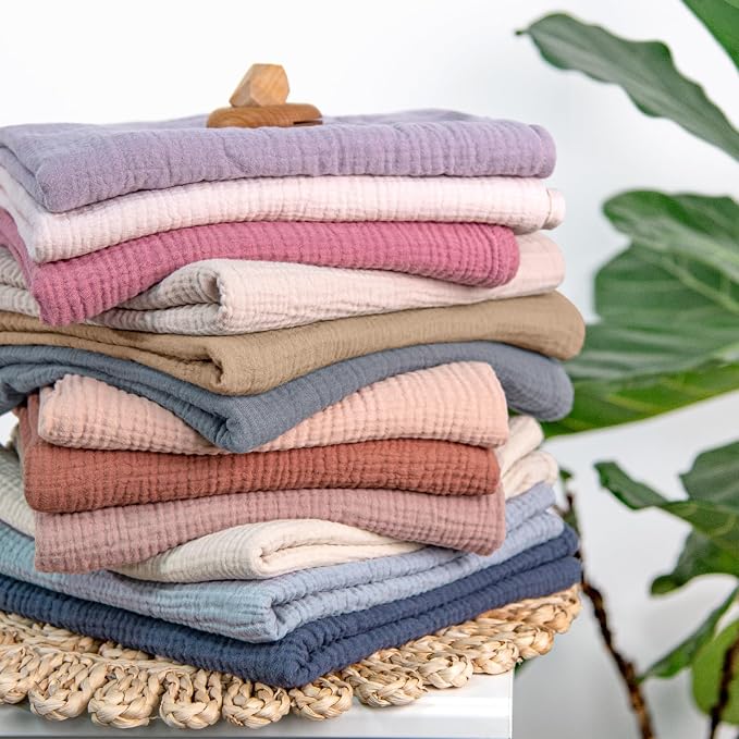 lulumoon Muslin Swaddle Blanket Baby: Cotton Receiving Wrap - Image 7