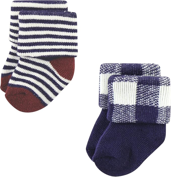 Hudson Baby Baby 8-pack Cotton Rich Newborn and Terry Socks - Image 6