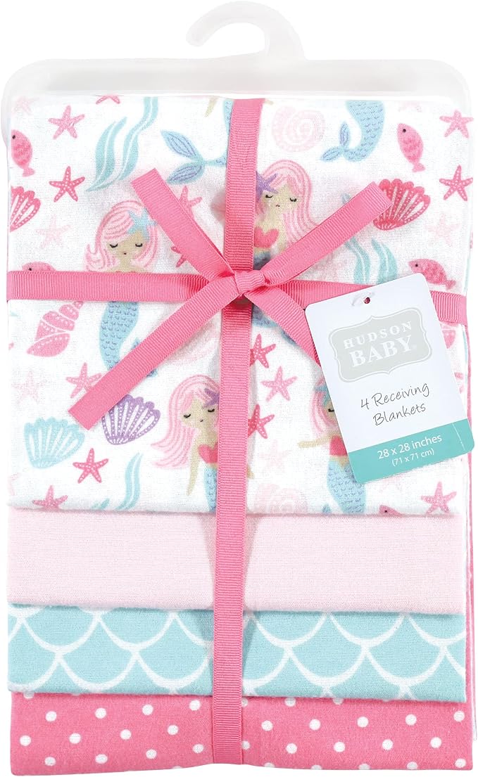 Hudson Baby Unisex Baby Cotton Flannel Receiving Blankets, One Size - Image 2