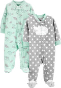Simple Joys by Carter's Unisex Baby 2-pack Neutral Fleece Footed Sleep and Play by SimpleJoysbyCarters