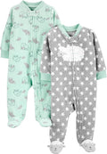 Simple Joys by Carter's Unisex Baby 2-pack Neutral Fleece Footed Sleep and Play by SimpleJoysbyCarters