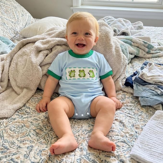 Newborn Baby Boy Girl Summer Clothes Funny Print Sweatshirt Romper Oversized - Image 3