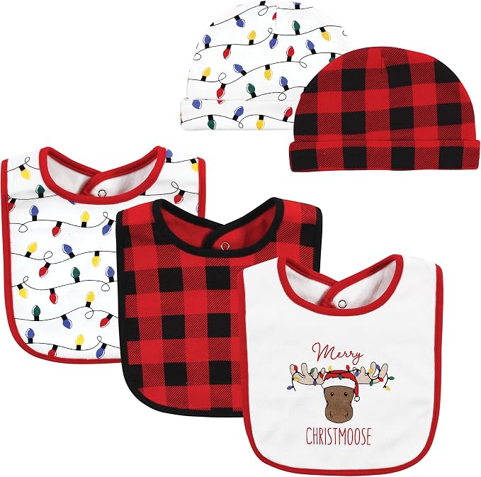 Hudson Baby Unisex Baby Cotton Bib and Headband Set by HudsonBaby