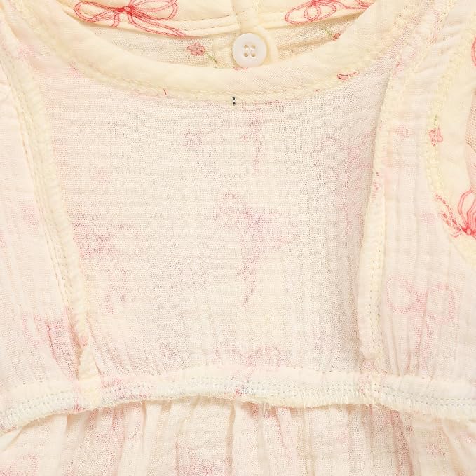 TITKKOP Ruffle Bubble Romper for Baby Girl | One-Piece Shorts Jumpsuit | Summer - Image 6