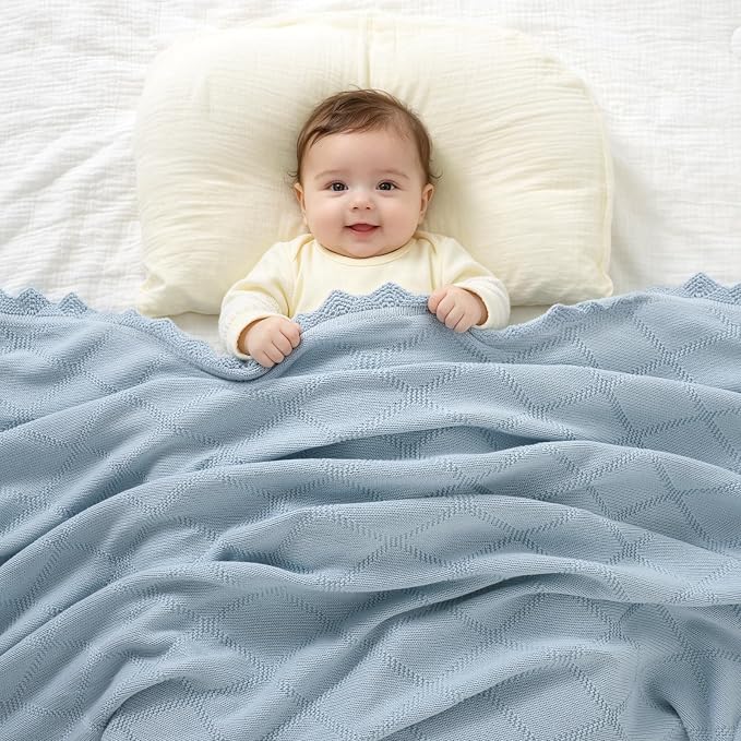 Hadetoto 100% Cotton Baby Blankets - Image 2