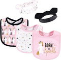 Hudson Baby Unisex Baby Cotton Bib and Headband Set by HudsonBaby