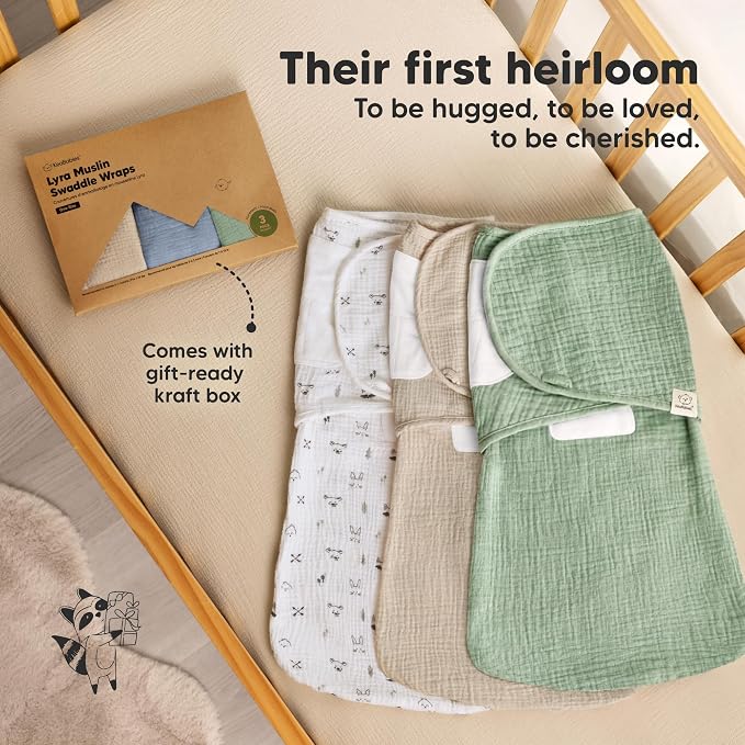 KeaBabies Muslin Baby Swaddles for Newborns, 100% Cotton | Organic Cotton - Image 9