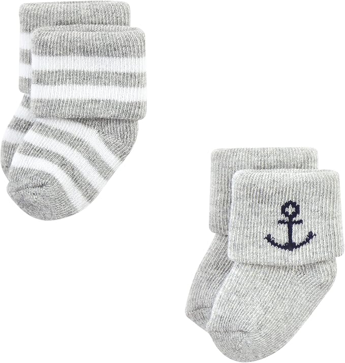 Hudson Baby Baby 8-pack Cotton Rich Newborn and Terry Socks - Image 4