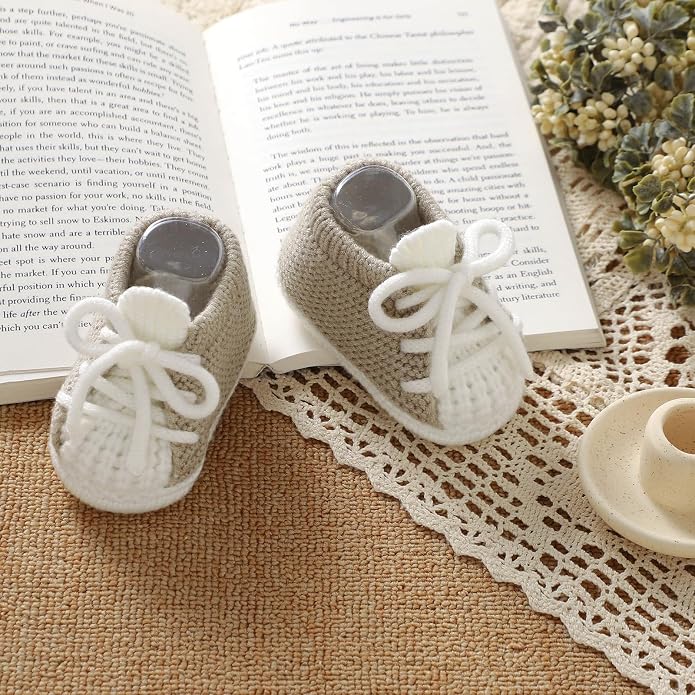 Baby Booties Newborn Baby First Shoes | Cozy Warm Knit Soft Booties - Image 5