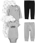 Simple Joys by Carter's Baby 6-piece Bodysuits and Pants Set by SimpleJoysbyCarters
