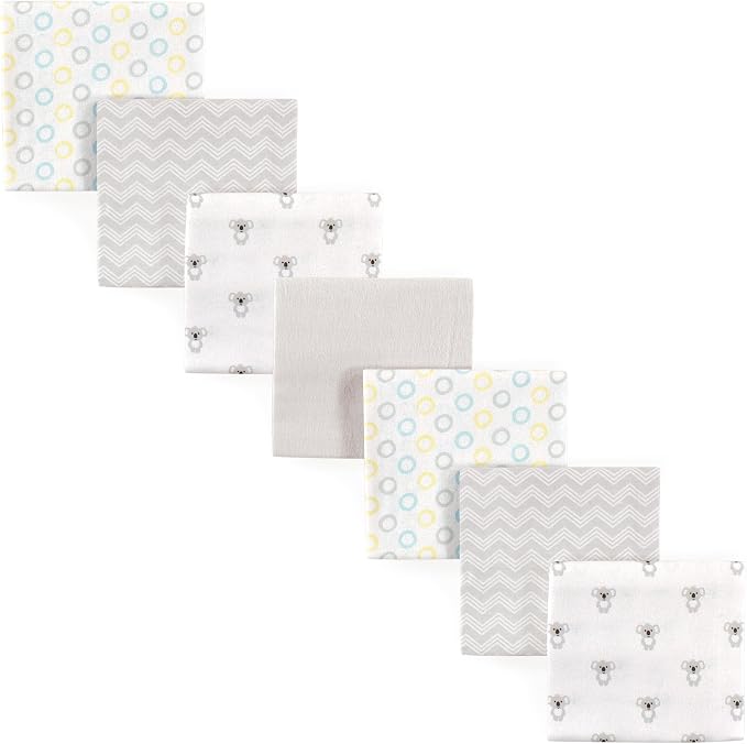 Luvable Friends Unisex Baby Cotton Flannel Receiving Blankets, Koala 7-Pack - Image 2