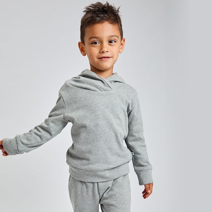 HonestBaby unisex-baby Light Weight Hoodie & Sweatpant Set 100% Organic Cotton - Image 2