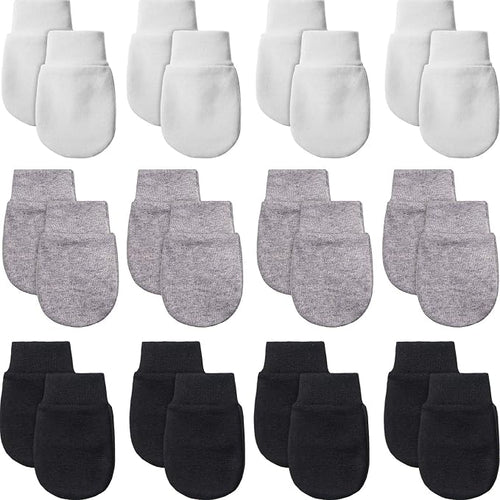 12 Pairs Newborn Baby Mittens Infant Toddler Gloves No Scratch Mittens Gloves by Geyoga