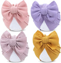 Cinaci 4 Pieces Baby Girls Turban Hats by Cinaci