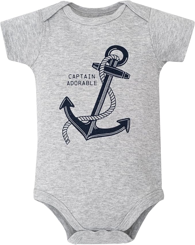 Hudson Baby Infant Boys Cotton Bodysuits 5-Pack - Image 3
