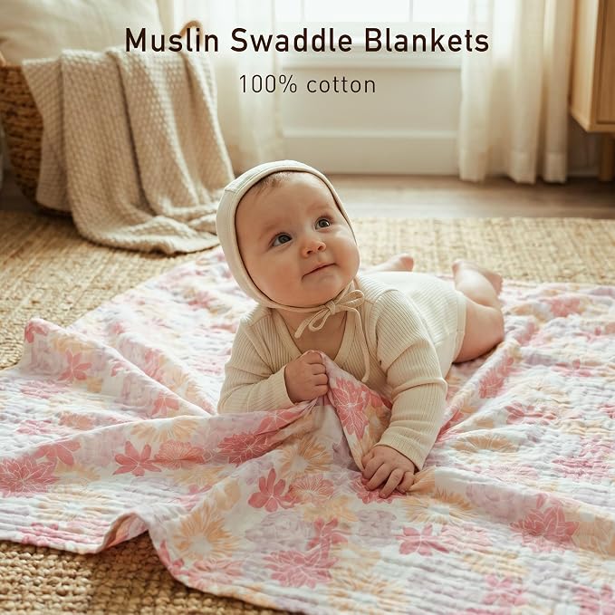 GLLQUEN BABY Muslin Swaddle Blankets - Image 4