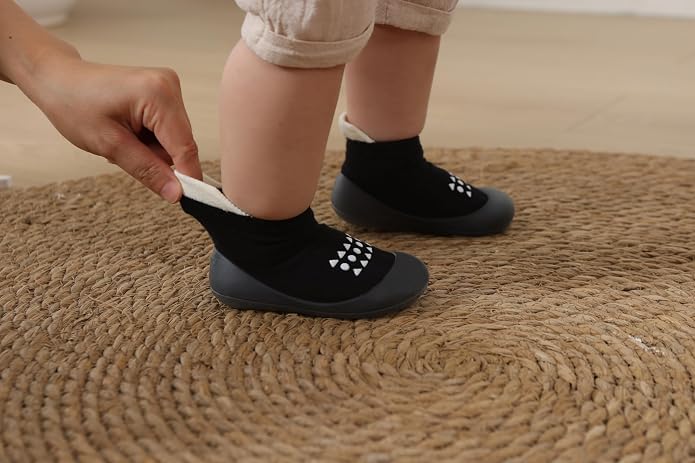 Baby Sock Shoes Toddler Walking Shoes Infant Slippers | Soft Rubber Sole - Image 3