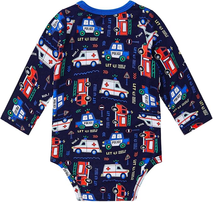 pureborn Baby Girls Boys Bodysuit Super Soft Cotton Romper 0-24 Months | - Image 2