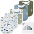 Muslin Baby Bibs for Drooling and Teething, Bibs for Boys Girls | Soft Cotton by EgmaoBaby