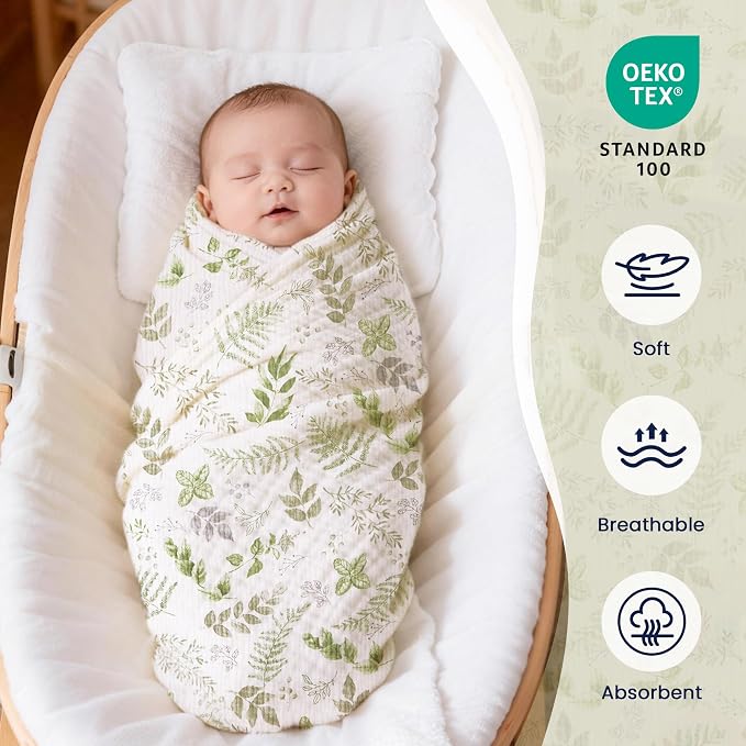EXQ Home Muslin Swaddle Blankets - Image 3