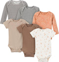 Gerber Baby Girls' 6-pack Long-sleeve Onesies Bodysuits by Gerber