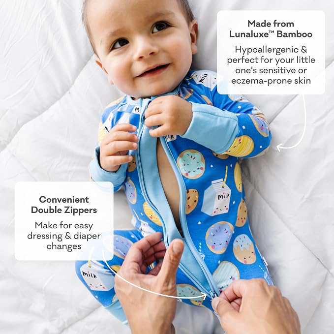 Little Sleepies Pajamas for Baby Boys & Girls, Viscose from Bamboo Baby Pajamas - Image 5