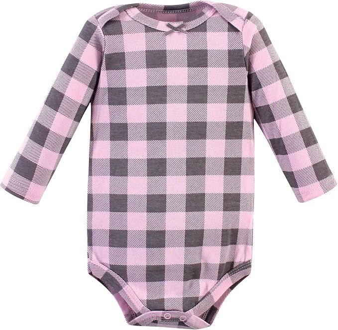 Hudson Baby Baby Girls' Cotton Long-sleeve Bodysuits 3-pack - Image 5