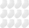 Baby Non-Slip Ankle Socks 12 Pack Soft Cotton by JAKIDAR