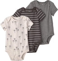 little planet by carter's Unisex Baby 3-pack Short Sleeve Bodysuits Made by LittlePlanet