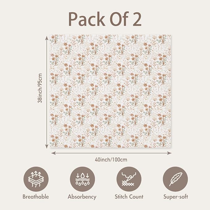 GLLQUEN BABY Muslin Swaddle Blankets - Image 5