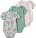 little planet by carter's Unisex Baby 3-pack Short Sleeve Bodysuits Made by LittlePlanet