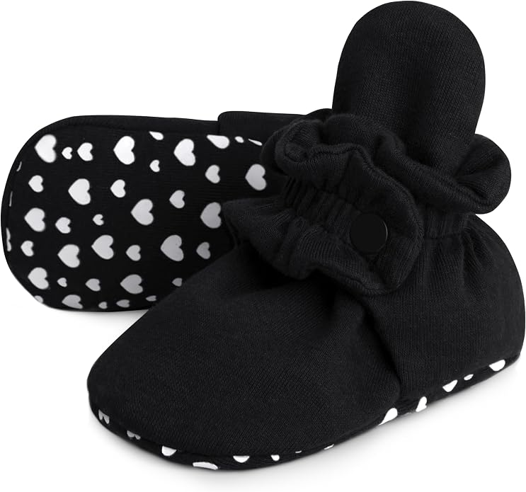 Pro Goleem Unisex Cotton Baby Booties, Warm Cozy Stay-On Baby Slippers by ProGoleem