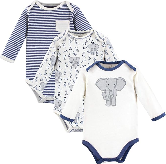 Touched by Nature Unisex Baby Organic Cotton Long-Sleeve Bodysuits - Image 2