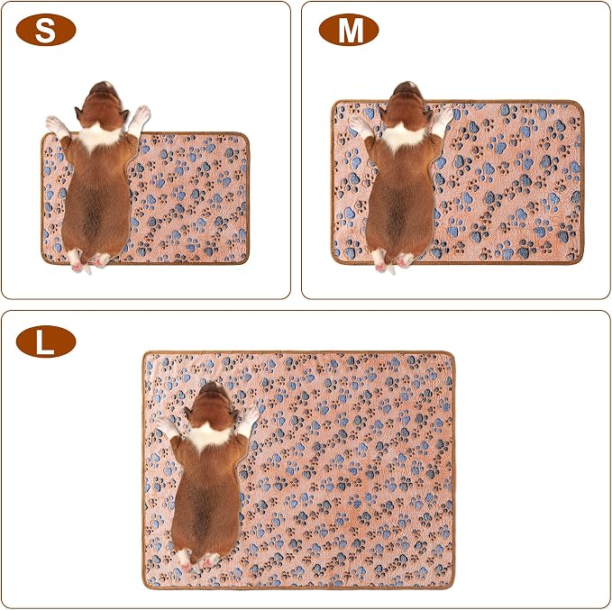 1 Pack 3 Blankets for Dog Puppy Cat | Super Soft Fluffy Premium Fleece Pet - Image 2