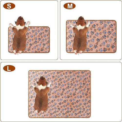 1 Pack 3 Blankets for Dog Puppy Cat | Super Soft Fluffy Premium Fleece Pet - Image 2