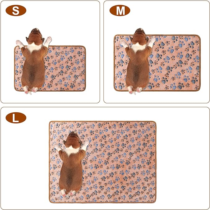 1 Pack 3 Blankets for Dog Puppy Cat | Super Soft Fluffy Premium Fleece Pet - Image 2