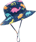 Baby Sun Hat Kids Summer Sun Protection Toddler Bucket Hat Wide Brim Adjustable by HONGTEYA