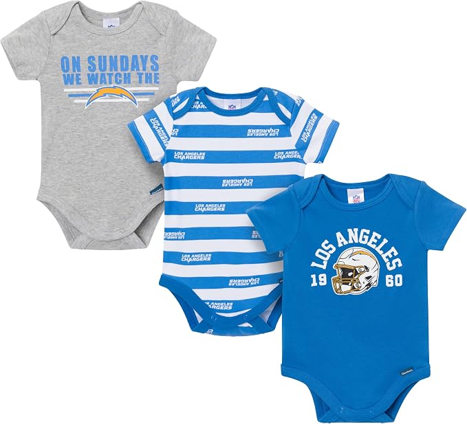 Gerber NFL Baby Boys 3-Pack Onesie Bodysuit by Gerber