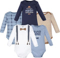 Hudson Baby baby-boys Cotton Long-sleeve Bodysuits 5-pack by HudsonBaby