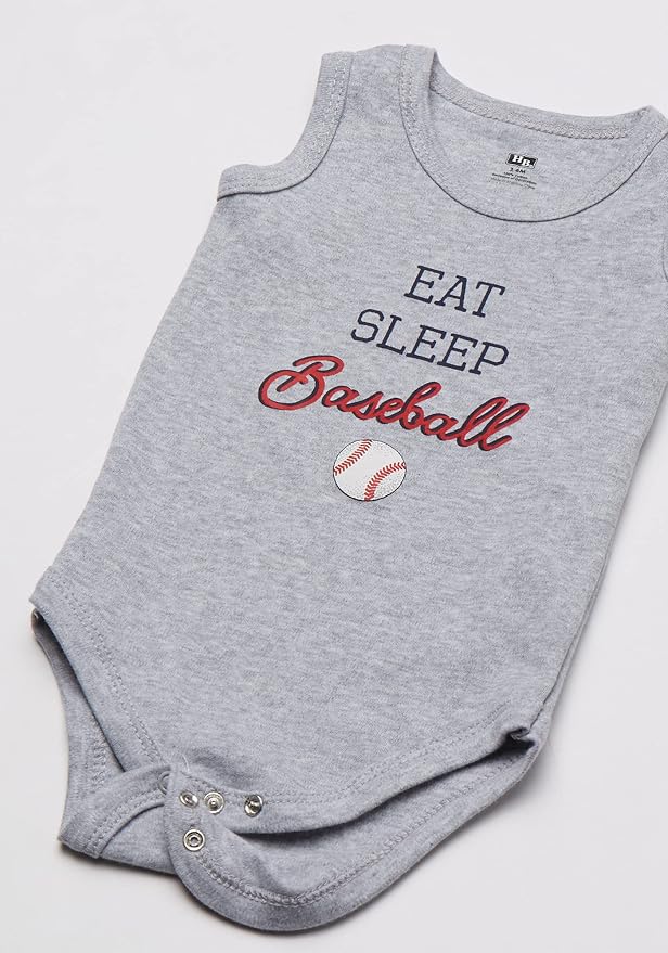Hudson Baby Unisex Baby Cotton Sleeveless Bodysuits - Image 5